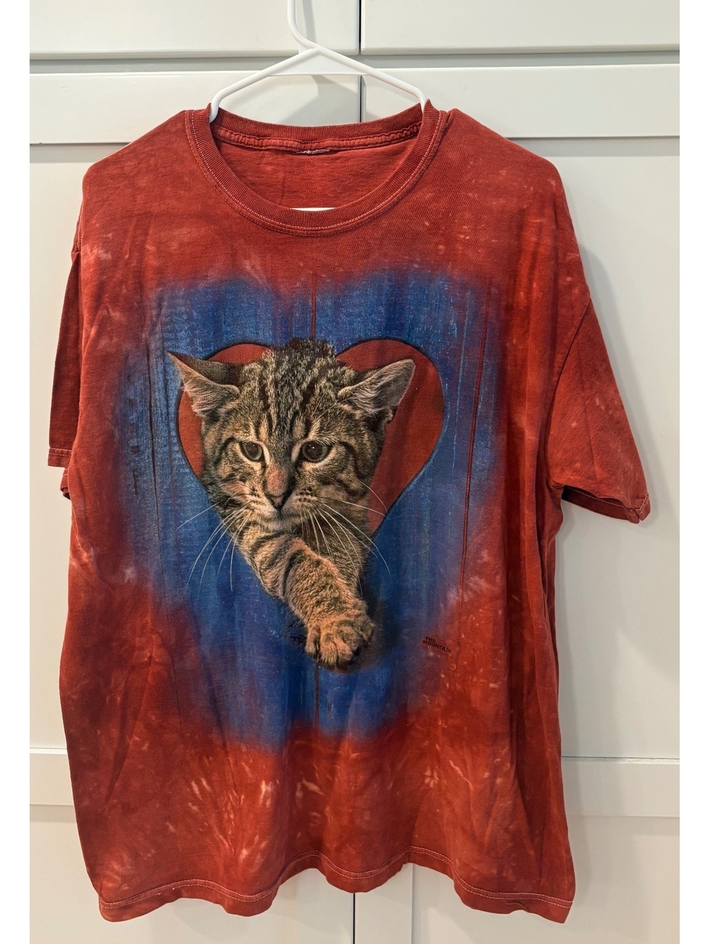 The Mountain Vintage Cat Heart Graphic T-Shirt